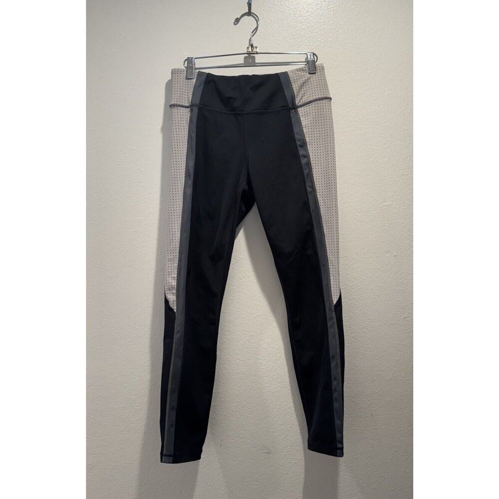Athleta Women’s Size Medium Colorblock Contender 7/8 Tight Navy Blue Gym Workout